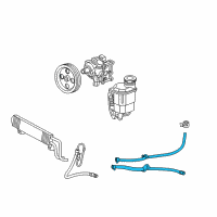 OEM 2011 Ram 1500 Hose-Power Steering Return Diagram - 52855853AL