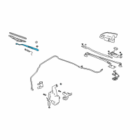 OEM 2005 Chevrolet Impala Wiper Arm Assembly Diagram - 15237915