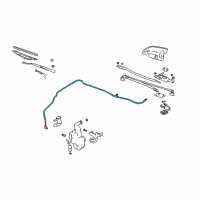 OEM 2003 Buick Regal Hose-Windshield Washer Pump Diagram - 10406943