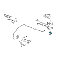OEM 2000 Pontiac Grand Prix Motor Kit, Windshield Wiper Diagram - 88958395
