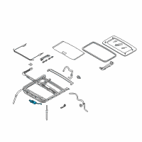 OEM Infiniti I35 Motor Assy-Sunroof Diagram - 91295-5Y710