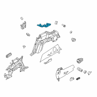 OEM 2018 Lincoln MKT Rear Pillar Trim Diagram - AE9Z-7831010-AC