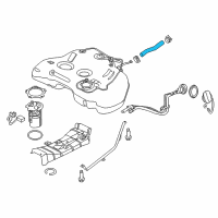 OEM 2013 Nissan Altima Hose-Filler Diagram - 17228-3TA0B