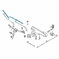 OEM 2014 BMW X6 Wiper Blades (from 10/11) Diagram - 61-61-0-038-893