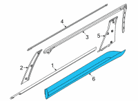 OEM Kia Carnival GARNISH Assembly-Rr Dr S Diagram - 87731R0100