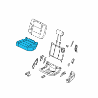 OEM 2012 Nissan Titan Cushion Rear Seat LH Diagram - 88350-ZR21A