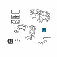 OEM 2007 Chrysler PT Cruiser Switch-5 Gang Diagram - 4602698AE