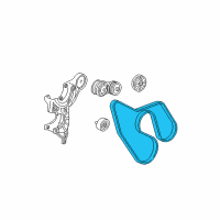 OEM 1998 Oldsmobile Bravada Fan Belt Diagram - 19355374