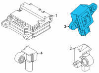 OEM 2019 Hyundai Santa Fe Sensor Assembly-Press Type Crash Diagram - 95930-S1000