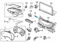 OEM 2021 Acura TLX Switch Assembly, Hazard Diagram - 35510-TDK-J01