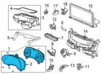 OEM 2022 Acura TLX METER, COMBINATION Diagram - 78100-TGV-A31