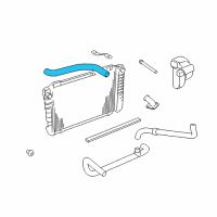 OEM Mercury Grand Marquis Upper Hose Diagram - 3W3Z-8260-AA