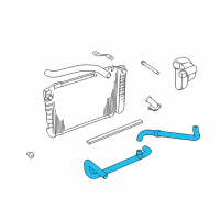 OEM Mercury Marauder Lower Hose Diagram - 3W3Z-8286-AA