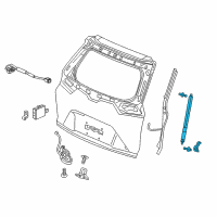 OEM 2017 Honda CR-V Spring Set, Power Tailgate Diagram - 74981-TLA-305