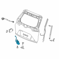 OEM 2019 Honda Odyssey Lock & Closer Assy., Tailgate Diagram - 74800-TLA-A51