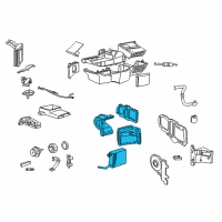 OEM Mercury Housing Assembly Diagram - 7W7Z-19850-A