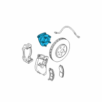 OEM Cadillac STS Hub & Bearing Diagram - 12413071