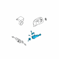 OEM 1998 Nissan Pathfinder Lock Set-Steering Diagram - D8700-0W001