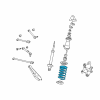 OEM 2010 Lexus GS350 Spring, Coil, Rear Diagram - 48231-30A41