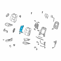 OEM 2013 Acura MDX Tci, Left Front Seat-Back Diagram - 81617-STX-L41