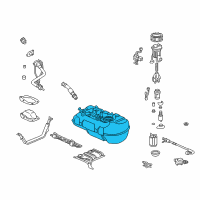 OEM 2001 Honda Insight Tank, Fuel Diagram - 17500-S3Y-505