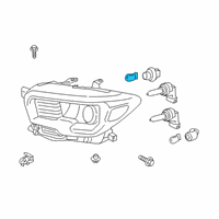 OEM 2016 Toyota Tacoma Exterior Bulbs Diagram - 90981-15030