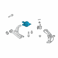 OEM 2022 Honda Insight Bracket, Front Diagram - 51395-TXM-A00