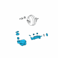 OEM Scion xD Master Cylinder Diagram - 47201-52432