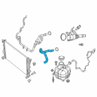 OEM Jeep Cherokee Hose-Radiator Inlet Diagram - 68102137AB