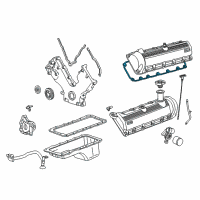 OEM 2007 Ford F-350 Super Duty Valve Cover Gasket Diagram - 3C3Z-6584-BA