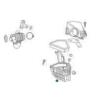 OEM Cadillac Air Cleaner Assembly Insulator Diagram - 15875807