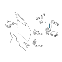 OEM 2021 Ram 2500 Link-Key Cylinder To Latch Diagram - 55397564AA