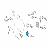 OEM 2016 Ram 3500 Front Door Lower Hinge Diagram - 68058519AB