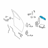 OEM 2010 Dodge Ram 2500 Exterior Door Diagram - 55112383AE