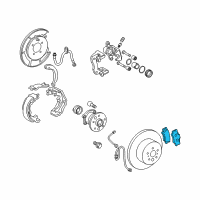 OEM 2009 Toyota Avalon Rear Pads Diagram - 04466-06090