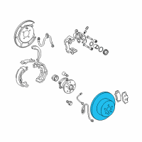 OEM 2010 Lexus ES350 Rotor, Brake Rear Diagram - 42431-06110