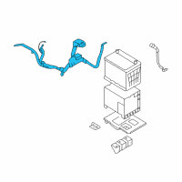 OEM 2010 Hyundai Sonata Wiring Assembly-Battery(+) Diagram - 91850-0A411