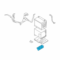 OEM 2011 Hyundai Azera Stay Battery-Upper Diagram - 37130-3K201