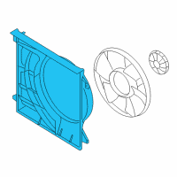 OEM 2009 Kia Borrego SHROUD-Radiator Lower Diagram - 253522J200