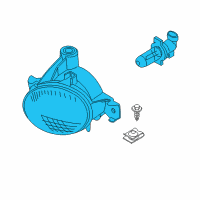 OEM 2009 BMW X6 Fog Lamp/Turning Lights, Left Diagram - 63-17-7-187-631