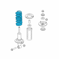 OEM 2022 Nissan Armada Spring-Front Diagram - 54010-1LD4D