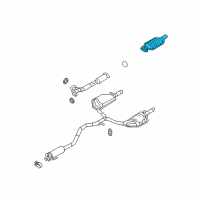 OEM 2006 Lincoln Zephyr Catalytic Converter Diagram - 6E5Z-5E212-AF