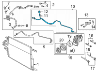 OEM Ram 1500 A/C SUCTION Diagram - 68430027AA