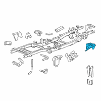 OEM 2013 Ram 3500 Bracket-Cab Diagram - 68140025AB