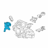 OEM 2015 Honda Civic Mounting, Engine Side (MT) Diagram - 50820-TS8-A02