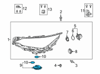 OEM 2022 Lexus NX350h COMPUTER SUB-ASSY, H Diagram - 81016-78270