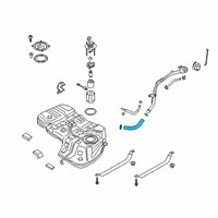 OEM 2019 Hyundai Santa Fe Hose-Fuel Filler Neck Diagram - 31036-S2500