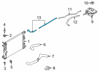 OEM 2020 Nissan Sentra Hose-Reservoir Tank Diagram - 21741-6LB0A