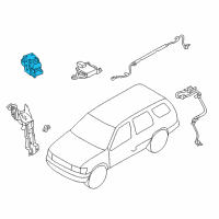 OEM 2000 Infiniti QX4 Absorber Actuator Assy Diagram - 47660-2W566