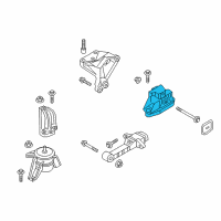 OEM 2016 Hyundai Tucson Transaxle Mounting Bracket Assembly Diagram - 21830-D3100